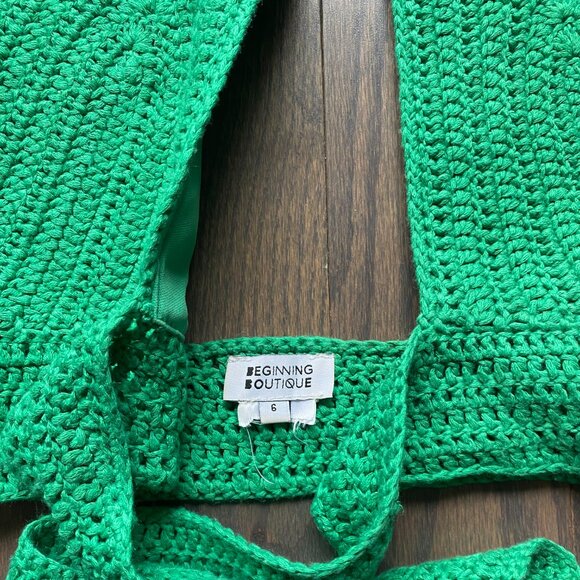 Green crochet top - Picture 4 of 4